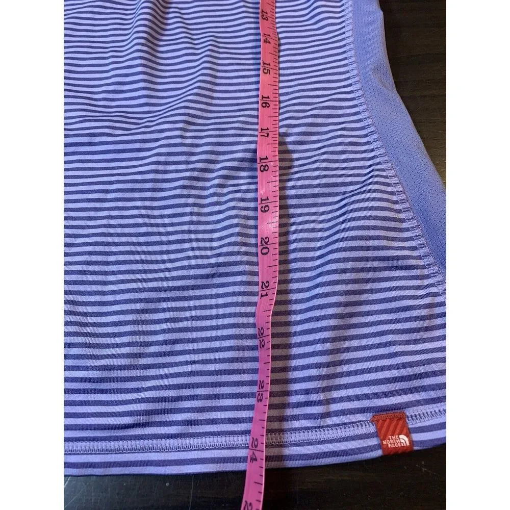 The‎ North Face T Shirt Womens Medium Purple Stripes Outdoorsy Hiking READ - Picture 13 of 14
